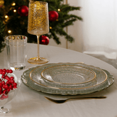 Sousplat Patinado De Plastico Moon Verde 33cm - Ela Decora